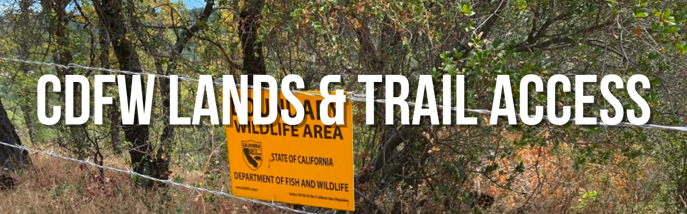 CDFW Lands & Trails Access - San Diego Mountain Biking Association